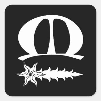 Adesivo Quadrado do Emblema da População da SCA Me