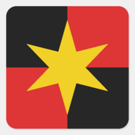 Adesivo Quadrado do Emblema da População de Vindhe