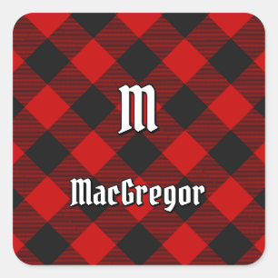 Adesivo Quadrado do MacGregor Rob Roy Tartan
