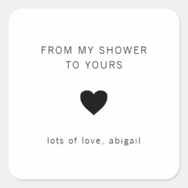 Adesivo Quadrado Do Meu Chuveiro Para o Seu Modernos Favor de Chuve