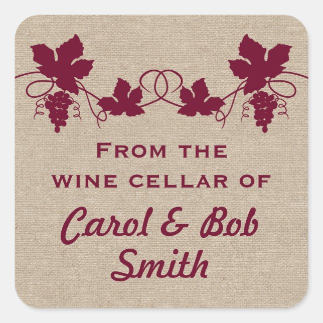 Adesivo Quadrado Do Vinho-Celular dos Pinheiros (Frente)
