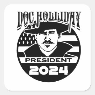 Adesivo Quadrado Doc Holliday 2024 Sticker