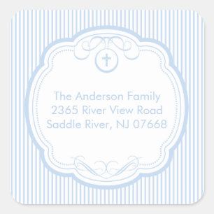 Adesivo Quadrado Doce Cruz Em Frame Address Sticker Baptism