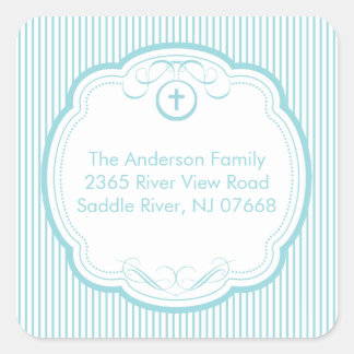 Adesivo Quadrado Doce Cruz Em Frame Address Sticker Baptism