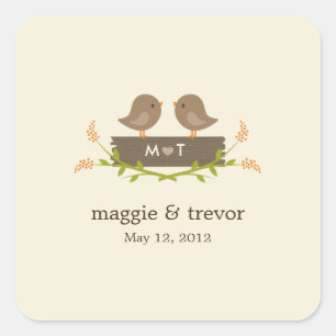 Adesivo Quadrado Doce Favor do Amor