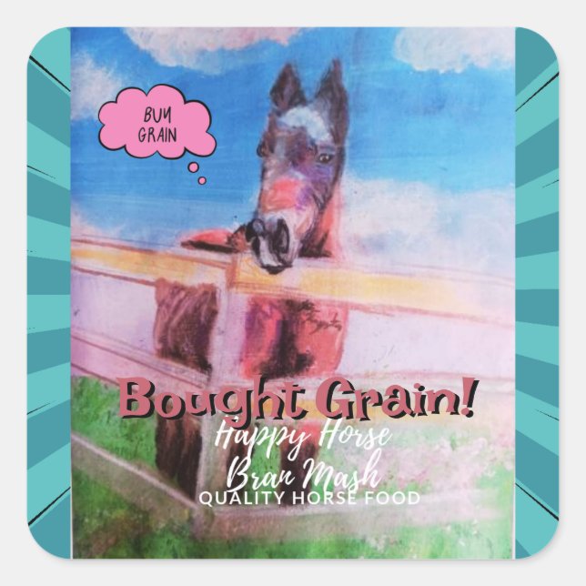 Adesivo Quadrado doce Jamie comprar grão (Frente)