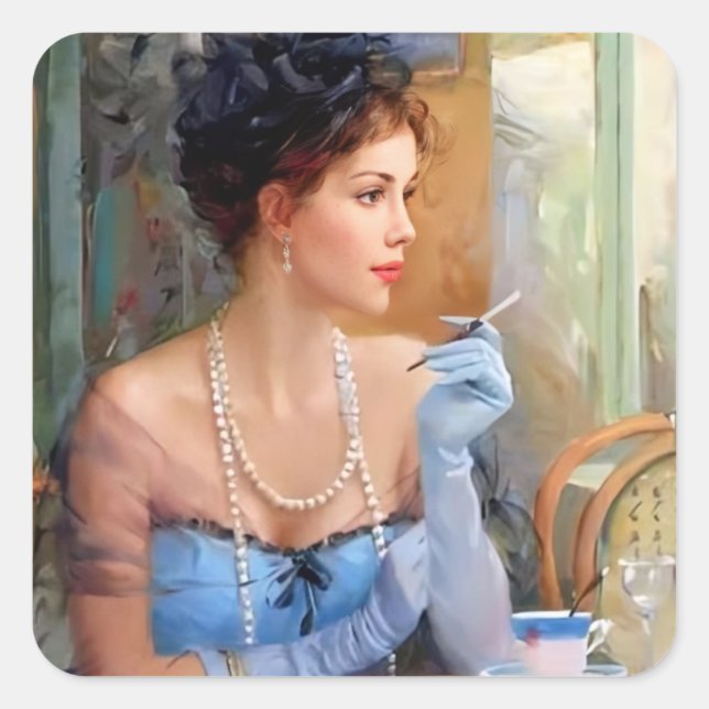 Adesivo Quadrado Doce Lady Sticker (Frente)