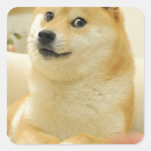 Adesivo Quadrado Doge