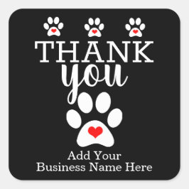 Adesivo Quadrado Doggie Day Care | Autocolantes Agradecidos