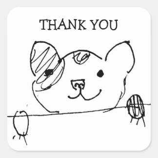 Adesivo Quadrado Doggie Sticker