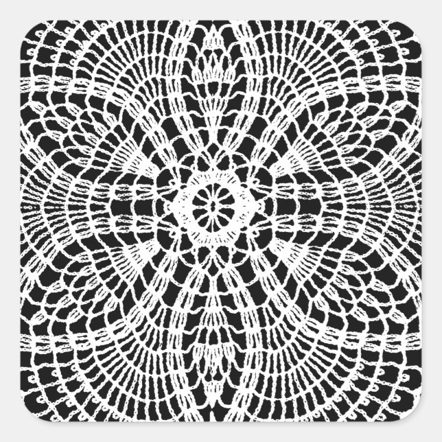 Adesivo Quadrado Doily Art