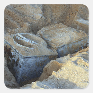 Adesivo Quadrado Dois dispositivos do tipo caixa embalados