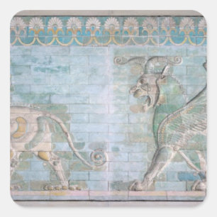 Adesivo Quadrado Dois Griffins Asas, do Palácio de