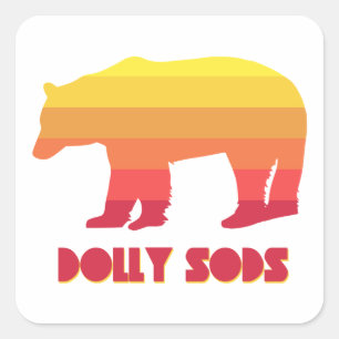 Adesivo Quadrado Dolly Sods Wilderness Bear