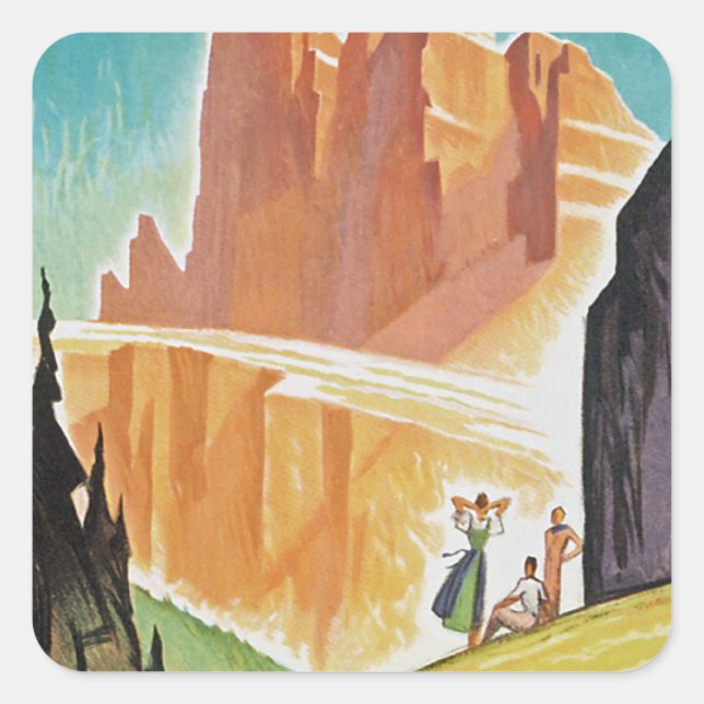 Adesivo Quadrado Dolomitas (Frente)