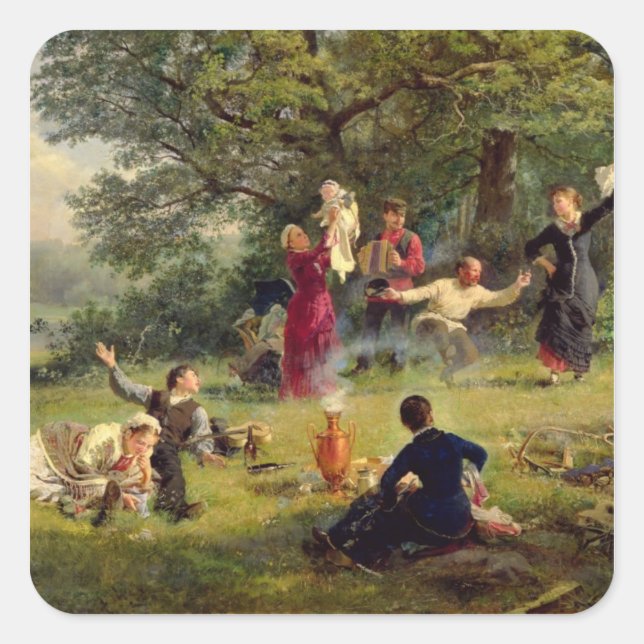 Adesivo Quadrado Domingo, 1884 (Frente)