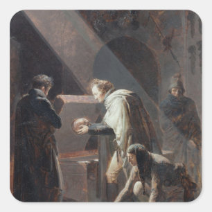 Adesivo Quadrado Dominique Vivant Denon que substitui os ossos