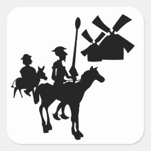 Adesivo Quadrado Don Quixote