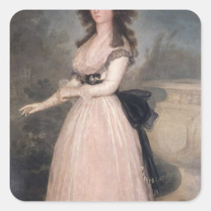 Adesivo Quadrado Dona Tadea AR de Francisco Jose de Goya y
