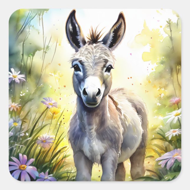 Adesivo Quadrado Donkey Stickers (Frente)