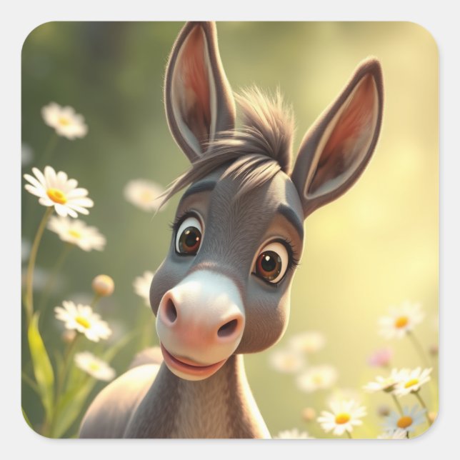 Adesivo Quadrado Donkey Stickers (Frente)