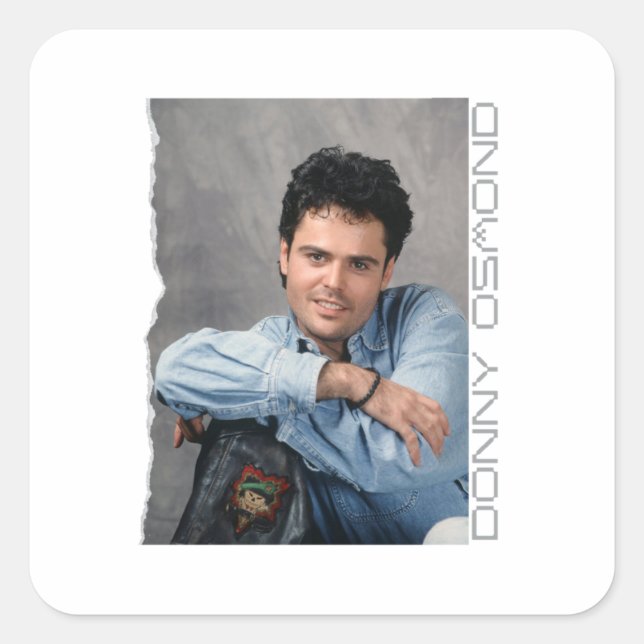 Adesivo Quadrado Donny osmond (Frente)