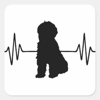 Adesivo Quadrado Doodle Heart