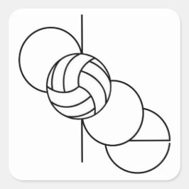 Adesivo Quadrado Dope Voleibol
