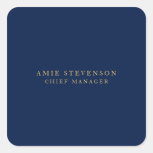 Adesivo Quadrado Dourado azul Cores clássicas clássicas