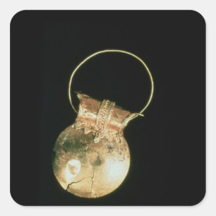 Adesivo Quadrado Dourado bulla da Casa do Menander