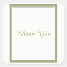 Adesivo Quadrado Dourado limite obrigado