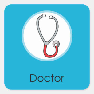 Adesivo Quadrado Doutor do aniversário do coreano de Doljabi