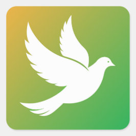 Adesivo Quadrado Dove Silhouette