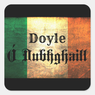 Adesivo Quadrado Doyle Irish Flag