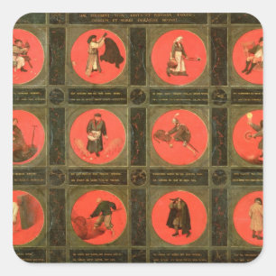 Adesivo Quadrado Doze provérbio, c.1558-60