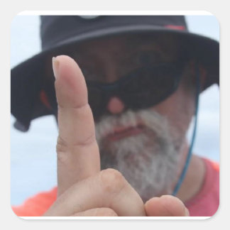 Adesivo Quadrado dr luke não está impressionado