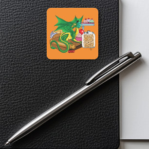 Adesivo Quadrado Dragão de cozinha