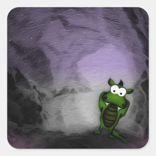 Adesivo Quadrado Dragão Incluso