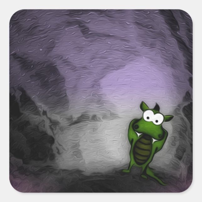 Adesivo Quadrado Dragão Incluso (Frente)