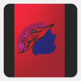 Adesivo Quadrado Dragon Fashionista 