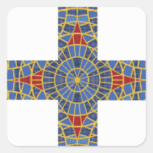 Adesivo Quadrado DragonCon Médico