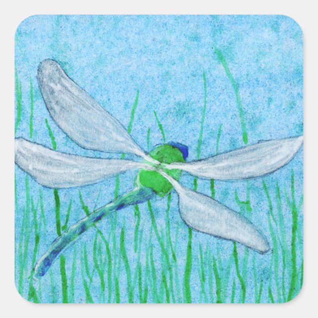 Adesivo Quadrado Dragonfly (Frente)