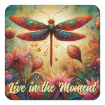 Dragonfly Floral Abstrato-Art Teal Rosa