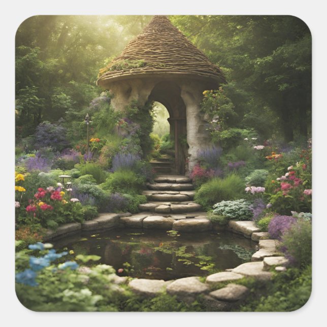Adesivo Quadrado Dream Garden (Frente)