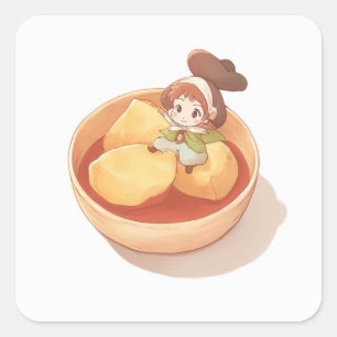 Adesivo Quadrado Dreamy Fantasy Sticker