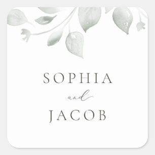 Adesivo Quadrado Dreamy Foliage Envelope Seal