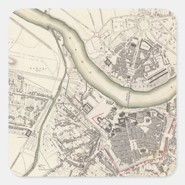 Adesivo Quadrado Dresden (Frente)