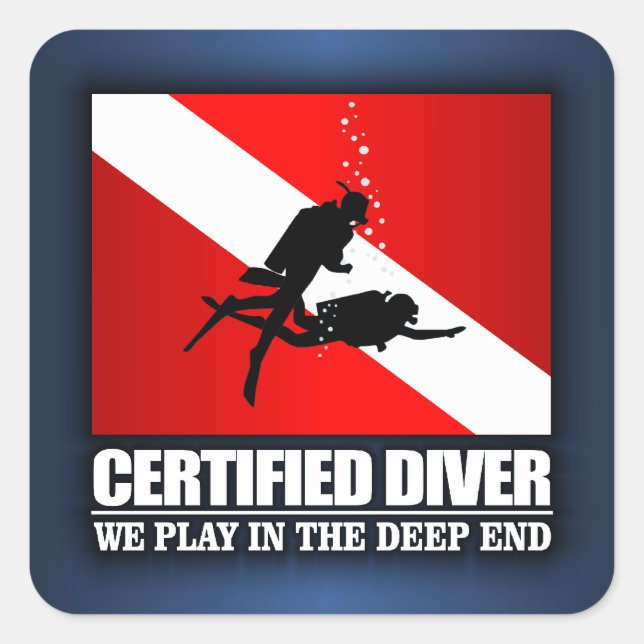 Adesivo Quadrado Driver certificado (Deep End) (Frente)