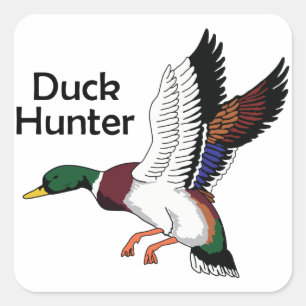 Adesivo Quadrado Duck Hunter