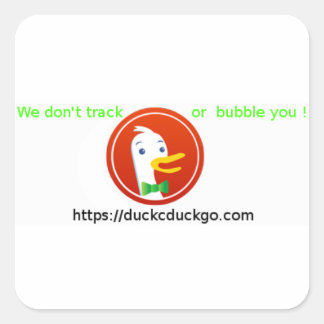 Adesivo Quadrado duckgo Sticker